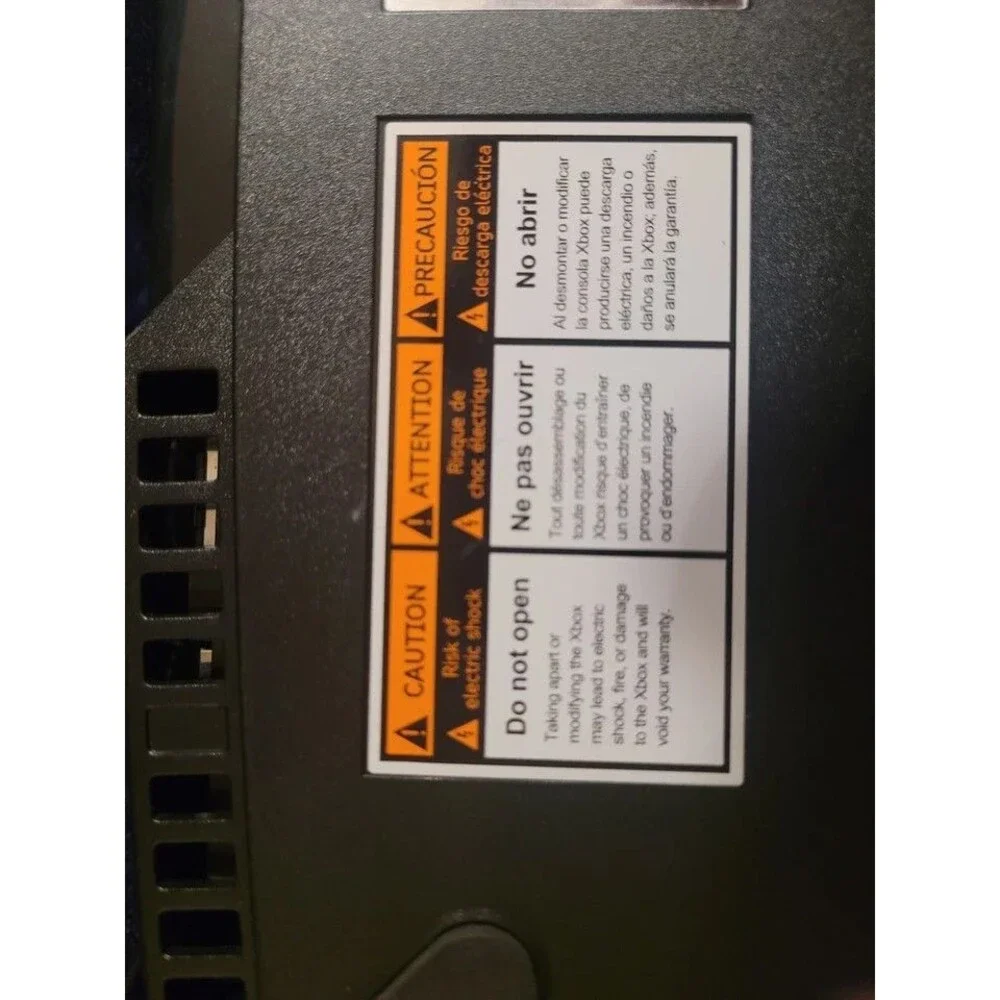 Original Microsoft Xbox Console System Not Reading Discs, Disc Door Issue w/ Pow